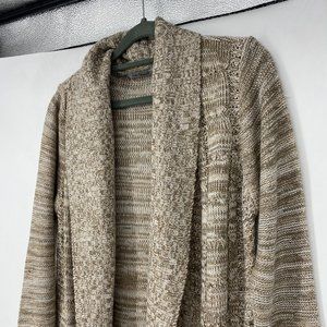 Jason Maxwell | Size M. Brown Knit Open Cardigan